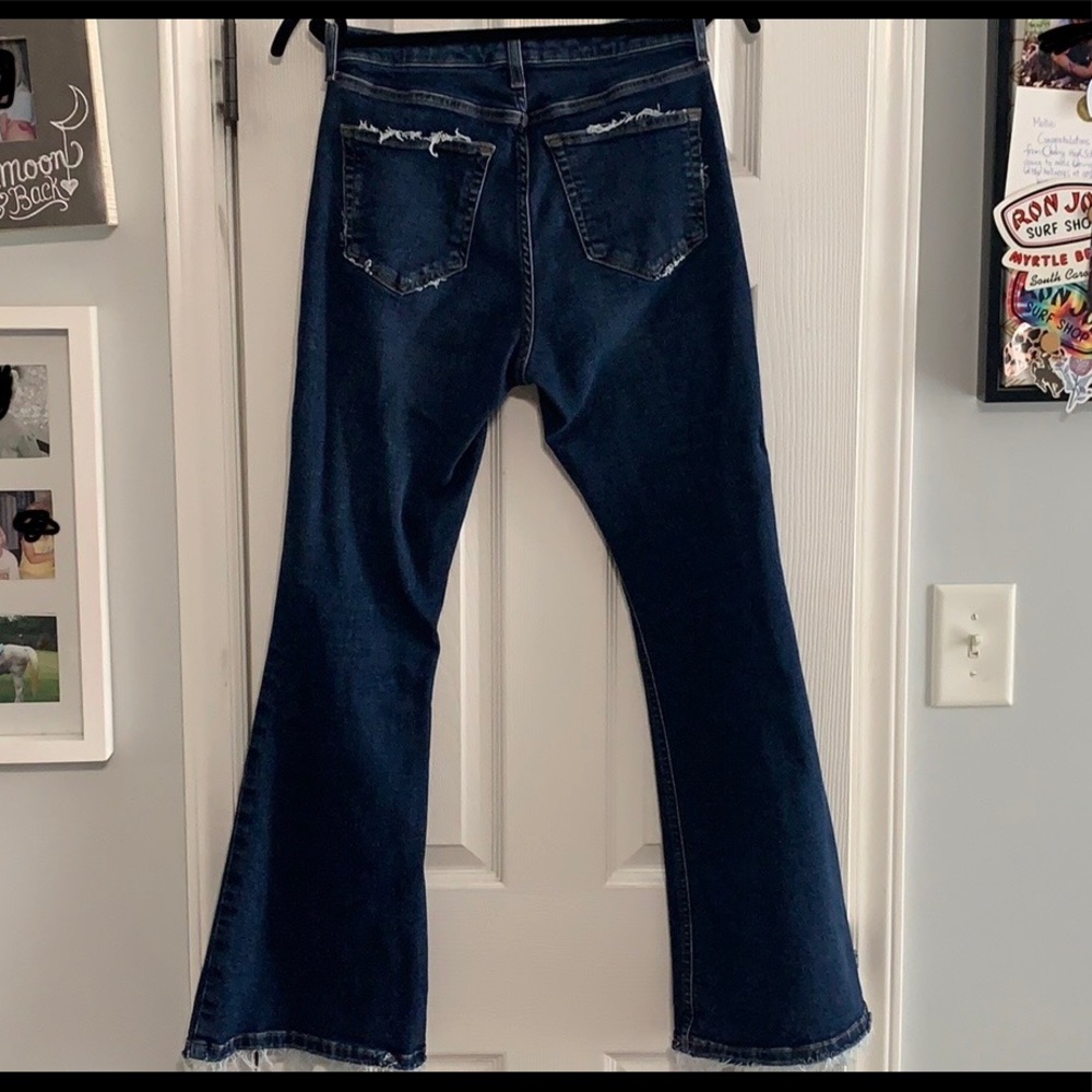 Topshop High Waisted Jamie Flare Jeans